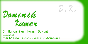 dominik kumer business card